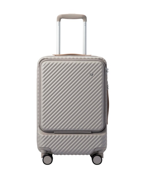 HaNT（ハント）の「スーツケース ココント 機内持込 34L キャスターストッパー フロントポケット 05513（スーツケース/キャリーバッグ・レディース・ネイビー/イエロー/ピンク/モーブ系・FREE）」の19枚目の写真