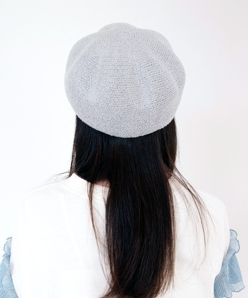 polcadot（ポルカドット）の「ぽこぽこベレー帽（ハンチング/ベレー帽・レディース・アイボリー/ブラック/グレー/ネイビー・FREE）」の10枚目の写真