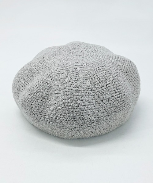 polcadot（ポルカドット）の「ぽこぽこベレー帽（ハンチング/ベレー帽・レディース・アイボリー/ブラック/グレー/ネイビー・FREE）」の5枚目の写真