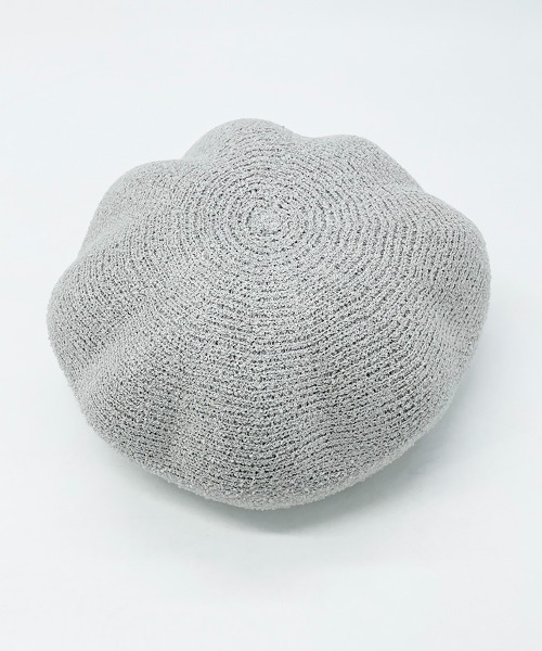 polcadot（ポルカドット）の「ぽこぽこベレー帽（ハンチング/ベレー帽・レディース・アイボリー/ブラック/グレー/ネイビー・FREE）」の6枚目の写真