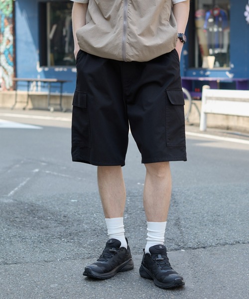 WEGO（ウィゴー）の「WEGO/イージーバギーカーゴショーツ（カーゴパンツ・メンズ・その他1/カーキ/ブラック/その他2・MEDIUM/LARGE）」の2枚目の写真