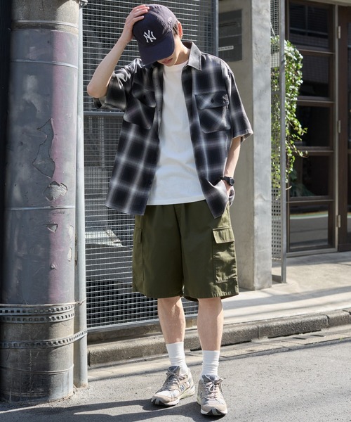 WEGO（ウィゴー）の「WEGO/イージーバギーカーゴショーツ（カーゴパンツ・メンズ・その他1/カーキ/ブラック/その他2・MEDIUM/LARGE）」の6枚目の写真