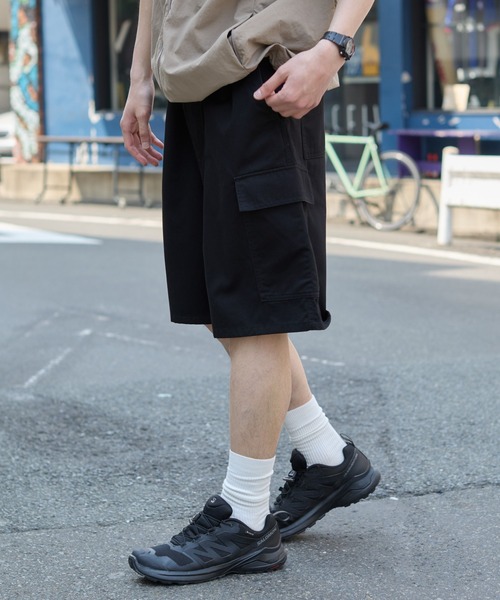 WEGO（ウィゴー）の「WEGO/イージーバギーカーゴショーツ（カーゴパンツ・メンズ・その他1/カーキ/ブラック/その他2・MEDIUM/LARGE）」の13枚目の写真
