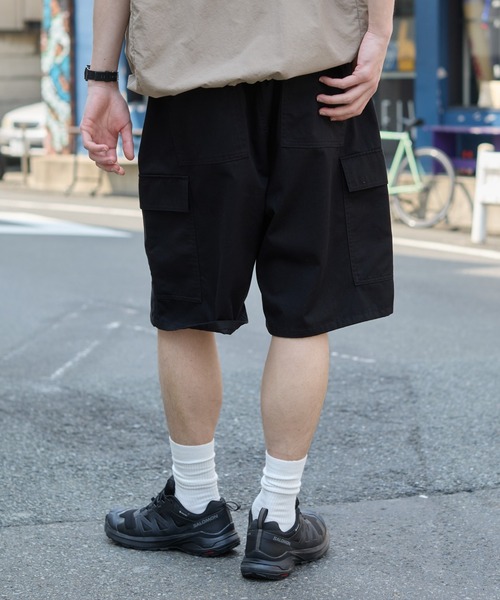 WEGO（ウィゴー）の「WEGO/イージーバギーカーゴショーツ（カーゴパンツ・メンズ・その他1/カーキ/ブラック/その他2・MEDIUM/LARGE）」の15枚目の写真