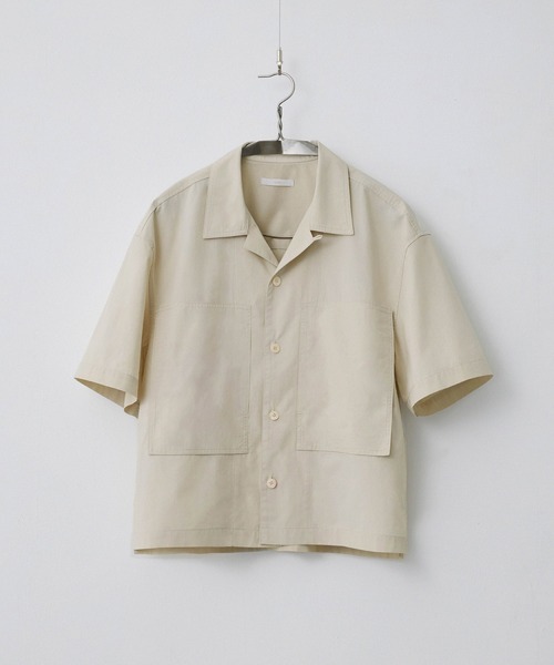 WYM LIDNM（ウィム バイ リドム）の「CROPPED WORK H/S SHIRT（シャツ/ブラウス・メンズ・ブラウン/チャコールグレー/アイボリー・S/M/L）」の11枚目の写真
