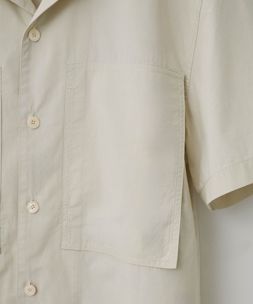 WYM LIDNM（ウィム バイ リドム）の「CROPPED WORK H/S SHIRT（シャツ/ブラウス・メンズ・ブラウン/チャコールグレー/アイボリー・S/M/L）」の14枚目の写真
