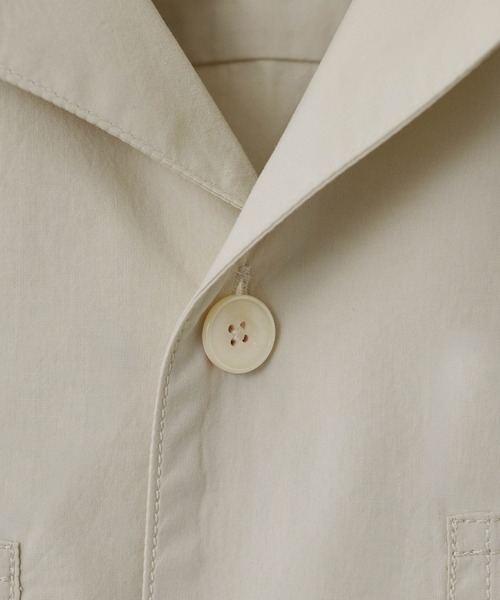 WYM LIDNM（ウィム バイ リドム）の「CROPPED WORK H/S SHIRT（シャツ/ブラウス・メンズ・ブラウン/チャコールグレー/アイボリー・S/M/L）」の16枚目の写真