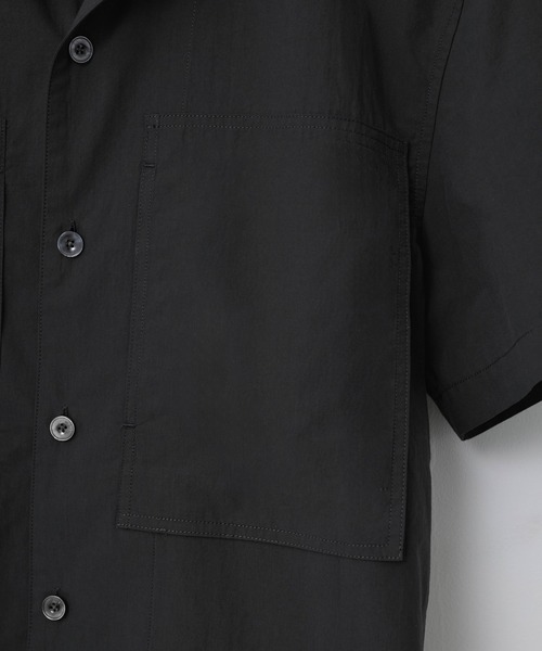 WYM LIDNM（ウィム バイ リドム）の「CROPPED WORK H/S SHIRT（シャツ/ブラウス・メンズ・ブラウン/チャコールグレー/アイボリー・S/M/L）」の4枚目の写真