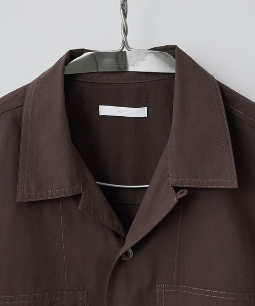 WYM LIDNM（ウィム バイ リドム）の「CROPPED WORK H/S SHIRT（シャツ/ブラウス・メンズ・ブラウン/チャコールグレー/アイボリー・S/M/L）」の22枚目の写真