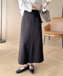 midi pocket stripe skirt / ミディポケットストライプスカート