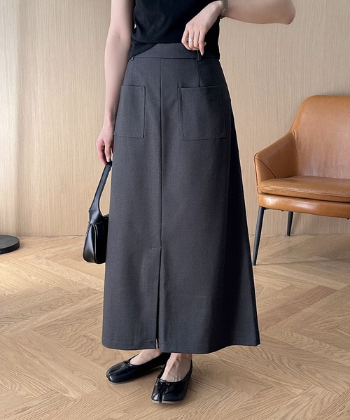 DECADE CLASSIC(ディケイド クラシック)の「スリット入りフレアスカート(スカート・レディース・ダークグレー/ブラック・SMALL/MEDIUM/LARGE)」の12枚目の写真
