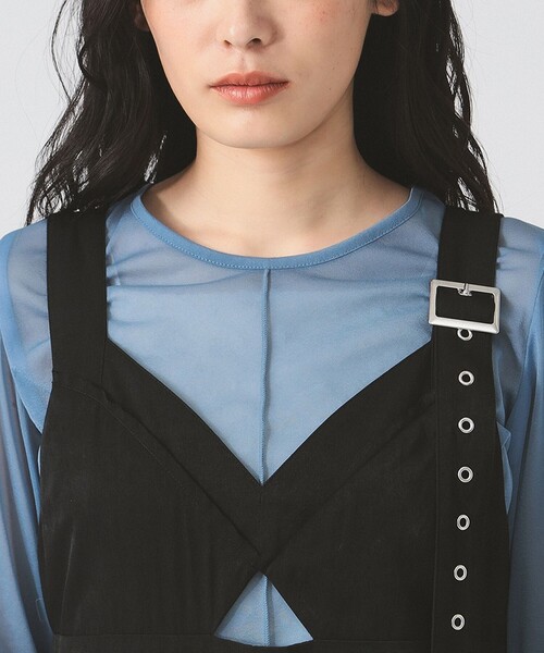 Ray BEAMS(レイビームス)の「ベルト ストラップ ワンピース(ワンピース・レディース・ブラック/ダークブラウン・0/1)」の13枚目の写真