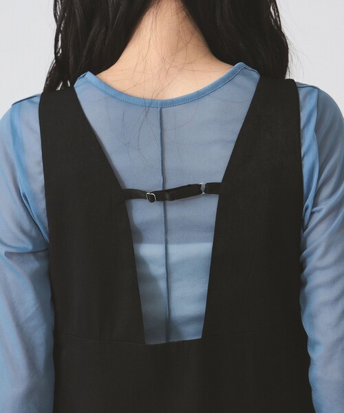 Ray BEAMS(レイビームス)の「ベルト ストラップ ワンピース(ワンピース・レディース・ブラック/ダークブラウン・0/1)」の15枚目の写真