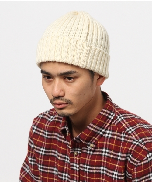 SHIPS（シップス）の「WARREN SCOTT: リブ ニット キャップ（ニットキャップ/ビーニー・メンズ・ホワイト/カーキ/レッド/オリーブ/ネイビー・ONE SIZE）」の10枚目の写真