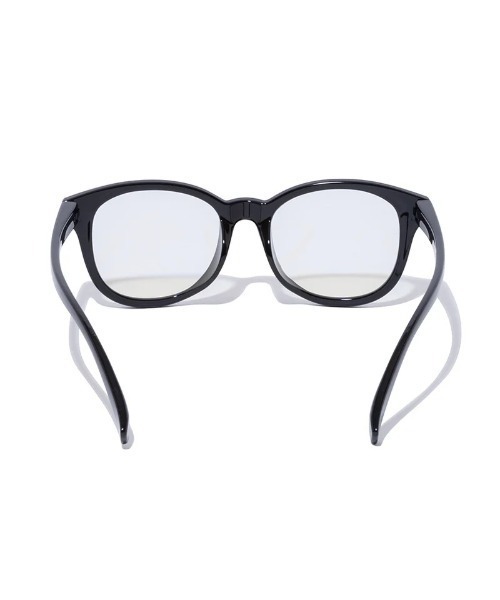 NEW ERA(ニューエラ)の「NEW ERA/ニューエラ サングラス ボストン スクエアレンズ シャイニーブラックフレーム ライトブルーレンズ 14518156(サングラス・メンズ・ブラック×ブルー・FREE)」の7枚目の写真