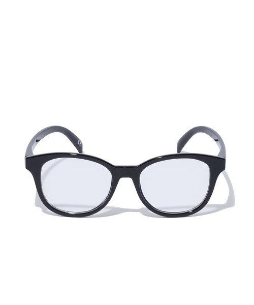 NEW ERA(ニューエラ)の「NEW ERA/ニューエラ サングラス ボストン スクエアレンズ シャイニーブラックフレーム ライトブルーレンズ 14518156(サングラス・メンズ・ブラック×ブルー・FREE)」の6枚目の写真