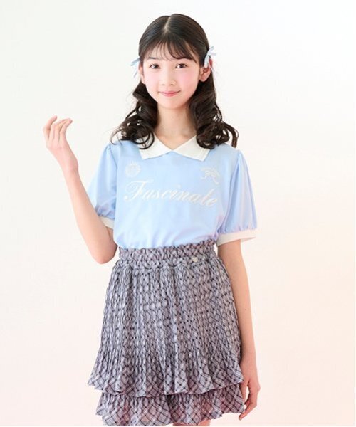 メゾピアノジュニア　160センチ　トップス UVカット・接触冷感】衿つきトップス（Tシャツ） | mezzo piano