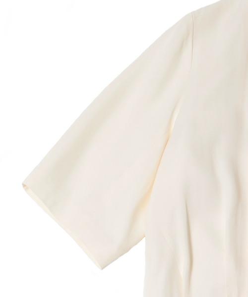 DRESSLAVE（ドレスレイブ）の「relaxy half sleeve jacket(リラクシーハーフスリーブジャケット)（ノーカラージャケット・レディース・ホワイト・38）」の21枚目の写真