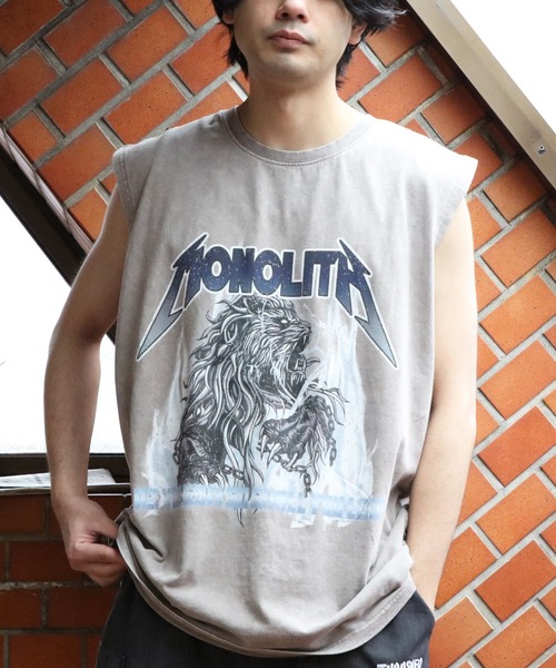 8(eight)(エイト)の「グランジ加工ロックタンクトップ(タンクトップ・メンズ・ブラウン系その他/ブラック系その他/ブラック系その他2/ブラック系その他3/ライトグレー系1/ライトグレー系2・LARGE/MEDIUM)」の6枚目の写真