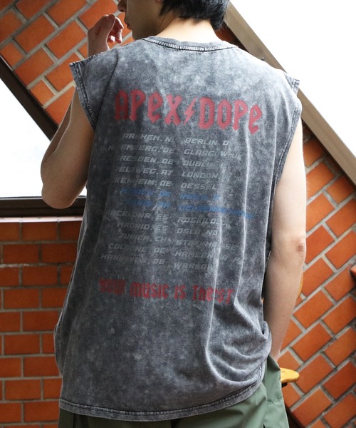 8(eight)(エイト)の「グランジ加工ロックタンクトップ(タンクトップ・メンズ・ブラウン系その他/ブラック系その他/ブラック系その他2/ブラック系その他3/ライトグレー系1/ライトグレー系2・LARGE/MEDIUM)」の2枚目の写真