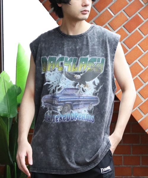 8(eight)(エイト)の「グランジ加工ロックタンクトップ(タンクトップ・メンズ・ブラウン系その他/ブラック系その他/ブラック系その他2/ブラック系その他3/ライトグレー系1/ライトグレー系2・LARGE/MEDIUM)」の3枚目の写真