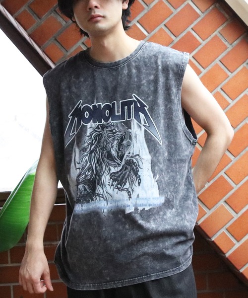 8(eight)(エイト)の「グランジ加工ロックタンクトップ(タンクトップ・メンズ・ブラウン系その他/ブラック系その他/ブラック系その他2/ブラック系その他3/ライトグレー系1/ライトグレー系2・LARGE/MEDIUM)」の4枚目の写真