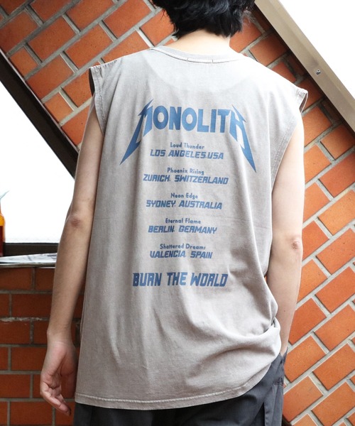 8(eight)(エイト)の「グランジ加工ロックタンクトップ(タンクトップ・メンズ・ブラウン系その他/ブラック系その他/ブラック系その他2/ブラック系その他3/ライトグレー系1/ライトグレー系2・LARGE/MEDIUM)」の19枚目の写真