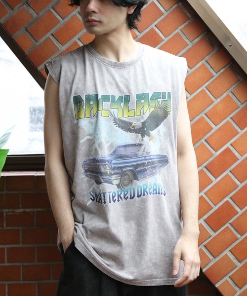 8(eight)(エイト)の「グランジ加工ロックタンクトップ(タンクトップ・メンズ・ブラウン系その他/ブラック系その他/ブラック系その他2/ブラック系その他3/ライトグレー系1/ライトグレー系2・LARGE/MEDIUM)」の7枚目の写真