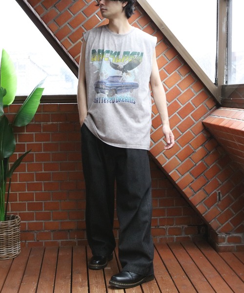 8(eight)(エイト)の「グランジ加工ロックタンクトップ(タンクトップ・メンズ・ブラウン系その他/ブラック系その他/ブラック系その他2/ブラック系その他3/ライトグレー系1/ライトグレー系2・LARGE/MEDIUM)」の10枚目の写真