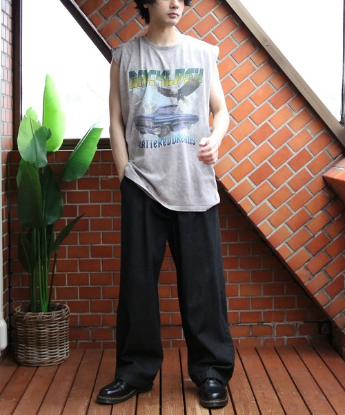 8(eight)(エイト)の「グランジ加工ロックタンクトップ(タンクトップ・メンズ・ブラウン系その他/ブラック系その他/ブラック系その他2/ブラック系その他3/ライトグレー系1/ライトグレー系2・LARGE/MEDIUM)」の11枚目の写真