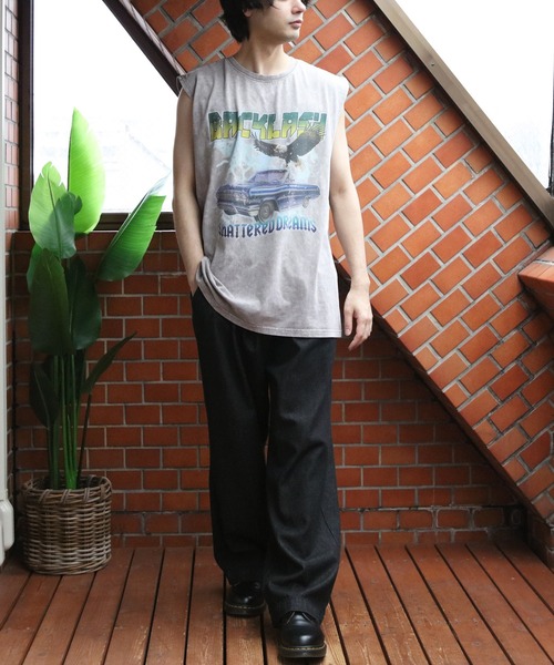 8(eight)(エイト)の「グランジ加工ロックタンクトップ(タンクトップ・メンズ・ブラウン系その他/ブラック系その他/ブラック系その他2/ブラック系その他3/ライトグレー系1/ライトグレー系2・LARGE/MEDIUM)」の12枚目の写真