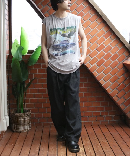 8(eight)(エイト)の「グランジ加工ロックタンクトップ(タンクトップ・メンズ・ブラウン系その他/ブラック系その他/ブラック系その他2/ブラック系その他3/ライトグレー系1/ライトグレー系2・LARGE/MEDIUM)」の13枚目の写真