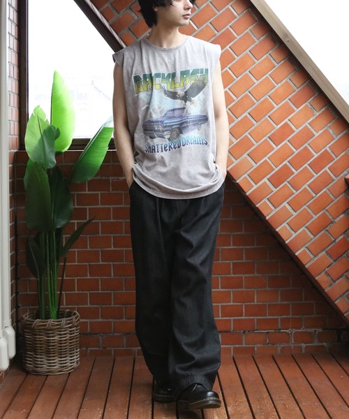 8(eight)(エイト)の「グランジ加工ロックタンクトップ(タンクトップ・メンズ・ブラウン系その他/ブラック系その他/ブラック系その他2/ブラック系その他3/ライトグレー系1/ライトグレー系2・LARGE/MEDIUM)」の14枚目の写真