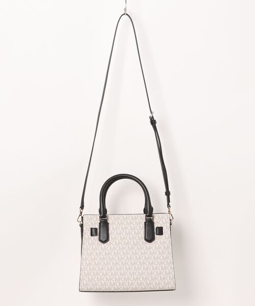 MICHAEL KORS(マイケルコース)の「LANDON サッチェル スモール - MKシグネチャー(ハンドバッグ・レディース・ホワイト系その他・FREE)」の2枚目の写真
