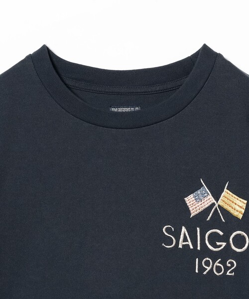 BEAMS BOY（ビームスボーイ）の「テーラー東洋 / SUKA T-SHIRT EMBROIDERED “SAIGON VIET-NAM”（Tシャツ/カットソー・レディース・ホワイト/ネイビー・SMALL）」の7枚目の写真