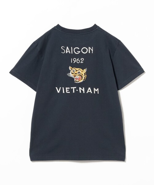 BEAMS BOY（ビームスボーイ）の「テーラー東洋 / SUKA T-SHIRT EMBROIDERED “SAIGON VIET-NAM”（Tシャツ/カットソー・レディース・ホワイト/ネイビー・SMALL）」の8枚目の写真