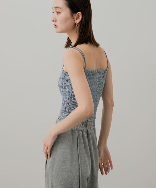 SENSE OF PLACE by URBAN RESEARCH(センスオブプレイスバイアーバンリサーチ)の「ラメシャーリングカップツキキャミソール(キャミソール・レディース・ライトグレー/ネイビー/ライトブルー・ONE)」の17枚目の写真