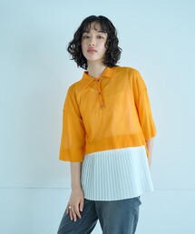 CAST:（キャストコロン）の「【イチオシ】シアーニットポロ（ポロシャツ）」