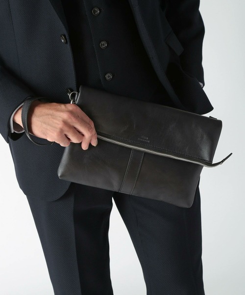 MEN'S BIGI(メンズビギ)の「【SEEKER/シーカー】2wayクラッチ&ショルダーバッグ(クラッチバッグ・メンズ・ネイビー/グリーン/ブラック・FREE)」の19枚目の写真