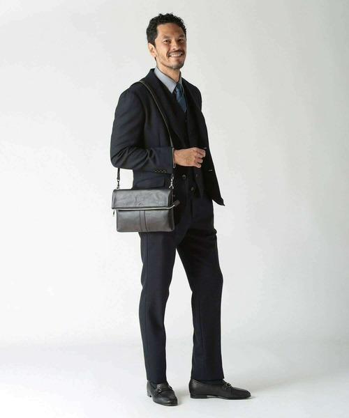 MEN'S BIGI(メンズビギ)の「【SEEKER/シーカー】2wayクラッチ&ショルダーバッグ(クラッチバッグ・メンズ・ネイビー/グリーン/ブラック・FREE)」の22枚目の写真