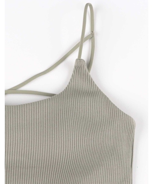 AMPHI(アンフィ)の「「ブラトップ」 カップ付きインナー キャミソール(インナーウェア/肌着・レディース・ブラック/グレー/ネイビー・L/M)」の6枚目の写真