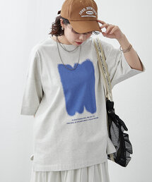 NUNIFE（ユニフィー）の「【NUNIFE】スプレープリントTシャツ（Tシャツ/カットソー・レディース）」