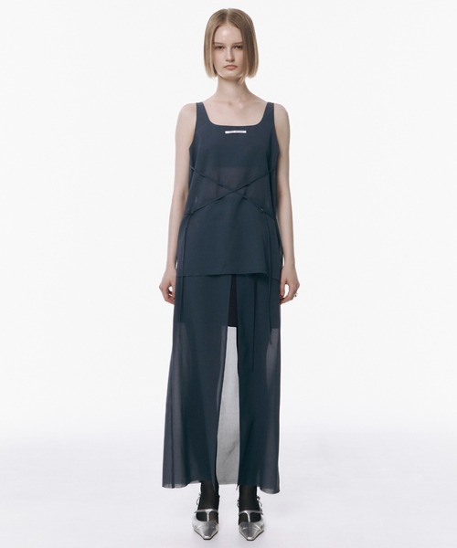JOSE MOON(ジョゼムーン)の「LIGHT SHEER TANKTOP/ライトシアータンクトップ(Tシャツ/カットソー・レディース・ブラック/ホワイト/ブルー系その他/イエロー系その他/グレー系その他・FREE)」の7枚目の写真
