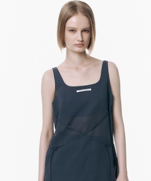 JOSE MOON(ジョゼムーン)の「LIGHT SHEER TANKTOP/ライトシアータンクトップ(Tシャツ/カットソー・レディース・ブラック/ホワイト/ブルー系その他/イエロー系その他/グレー系その他・FREE)」の11枚目の写真