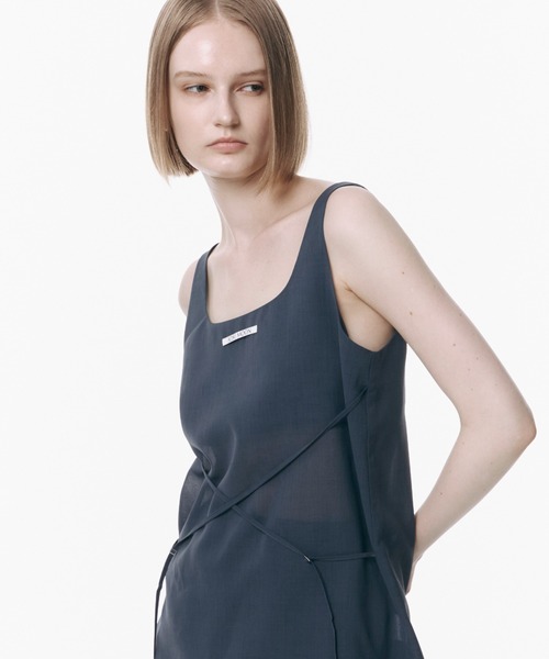 JOSE MOON(ジョゼムーン)の「LIGHT SHEER TANKTOP/ライトシアータンクトップ(Tシャツ/カットソー・レディース・ブラック/ホワイト/ブルー系その他/イエロー系その他/グレー系その他・FREE)」の14枚目の写真