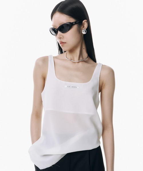 JOSE MOON(ジョゼムーン)の「LIGHT SHEER TANKTOP/ライトシアータンクトップ(Tシャツ/カットソー・レディース・ブラック/ホワイト/ブルー系その他/イエロー系その他/グレー系その他・FREE)」の17枚目の写真