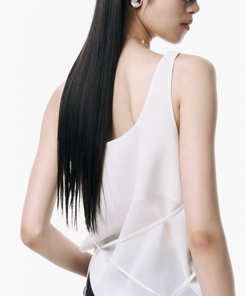 JOSE MOON(ジョゼムーン)の「LIGHT SHEER TANKTOP/ライトシアータンクトップ(Tシャツ/カットソー・レディース・ブラック/ホワイト/ブルー系その他/イエロー系その他/グレー系その他・FREE)」の19枚目の写真