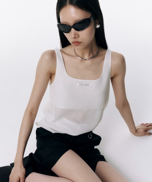 JOSE MOON(ジョゼムーン)の「LIGHT SHEER TANKTOP/ライトシアータンクトップ(Tシャツ/カットソー・レディース・ブラック/ホワイト/ブルー系その他/イエロー系その他/グレー系その他・FREE)」の21枚目の写真