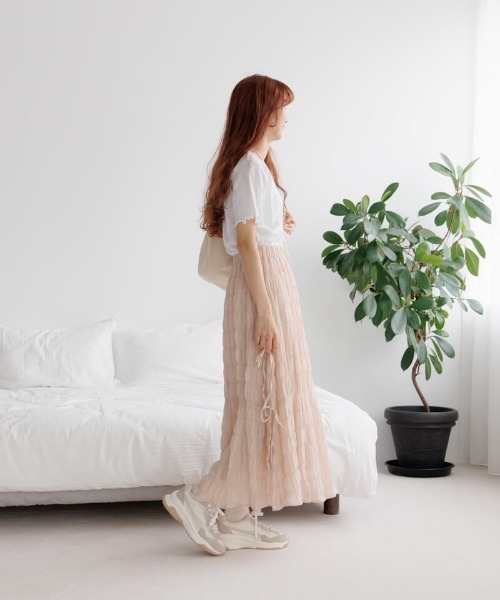 flower（フラワー）の「プチレースティーズ3（Tシャツ/カットソー・レディース・ホワイト/ブルー/イエロー・FREE）」の20枚目の写真