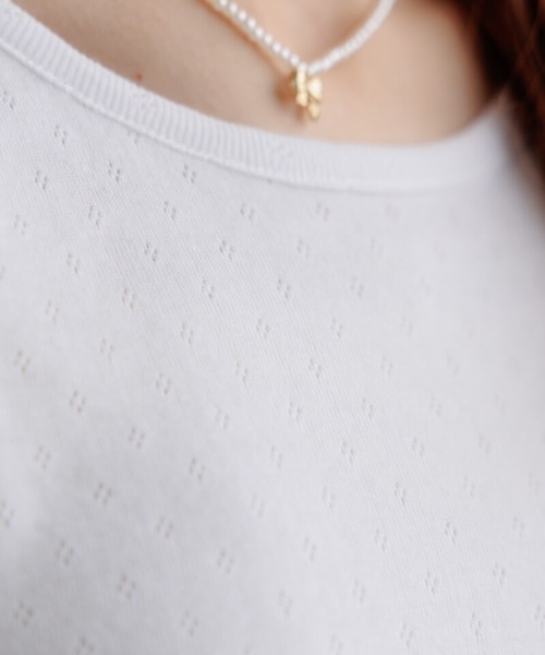 flower（フラワー）の「プチレースティーズ3（Tシャツ/カットソー・レディース・ホワイト/ブルー/イエロー・FREE）」の21枚目の写真